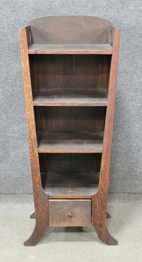 Mission Open Bookcase (Possibly Limbert): 48"H, 20"W, 11.50"D
