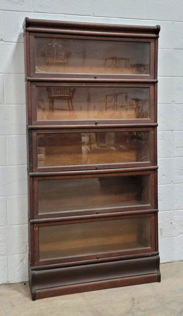 5 Stack Oak Bookcase (1 of 3)