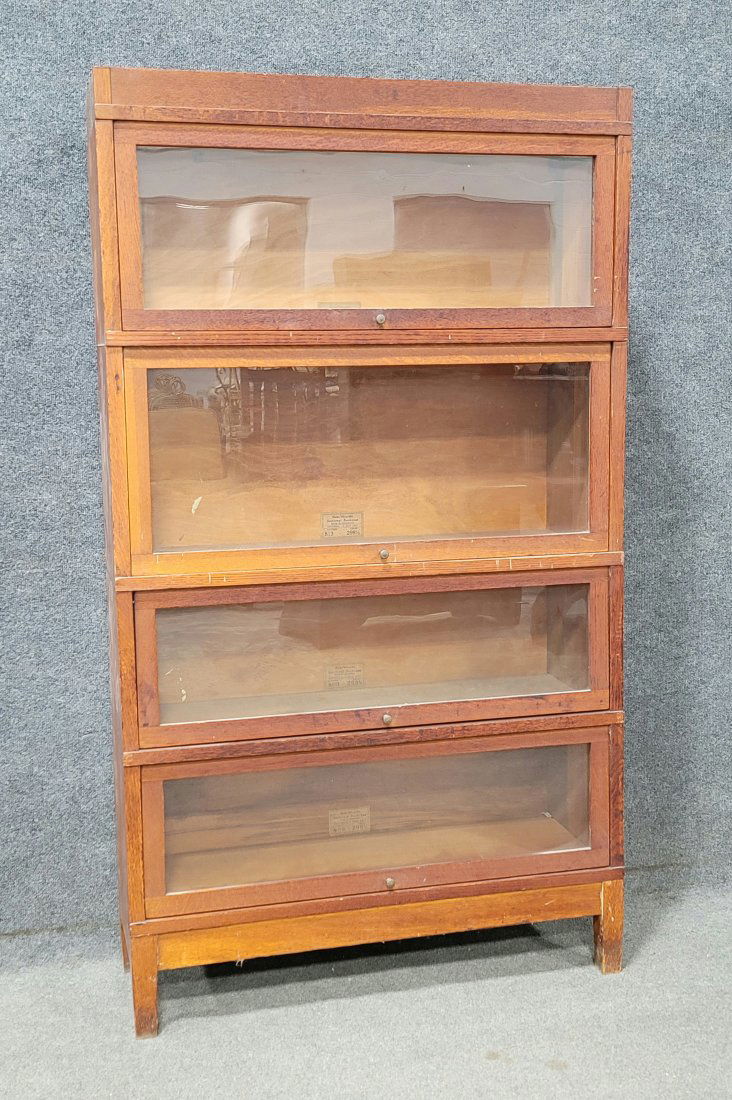 Globe Wernicke Oak 4 Stack Bookcase (1 of 6)