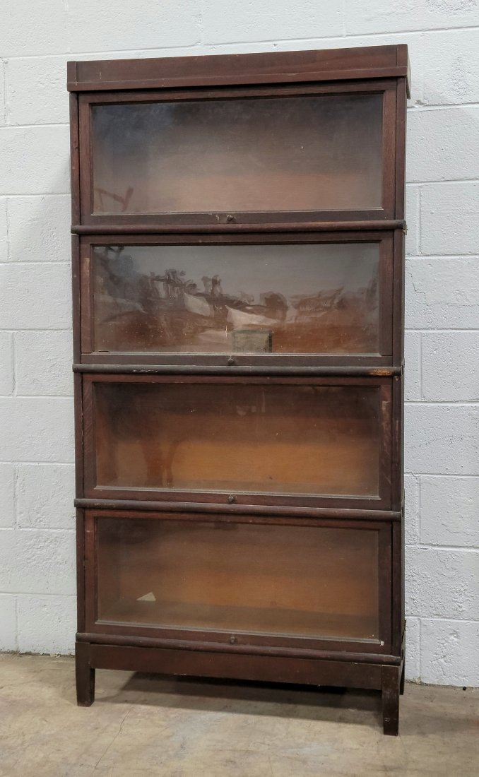 Globe Wernicke Oak 4 Stack Bookcase (Size - D- 12 1/4 | Grade 299) (1 of 4)