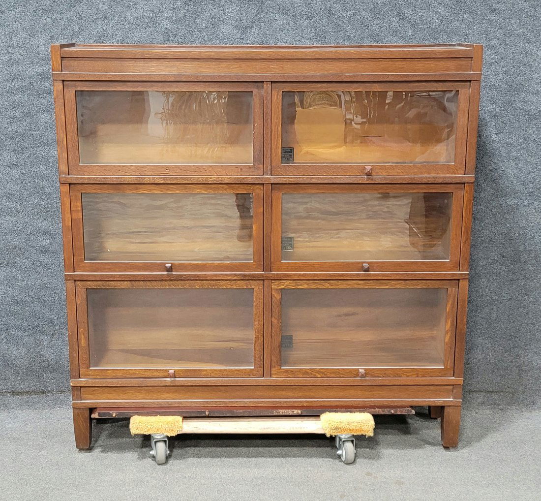 Globe Wernicke Oak Stacked Bookcase (1 of 6)