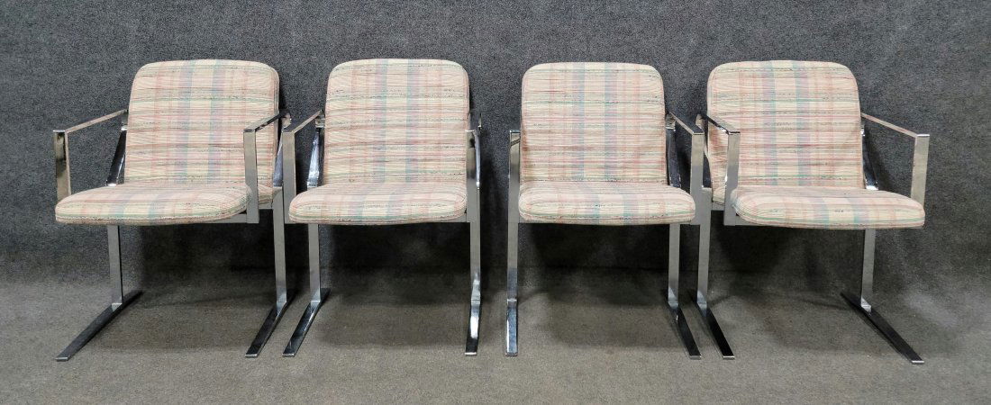 4 Milo Baughman Style Chairs (Avery Heavy) (1 of 3)