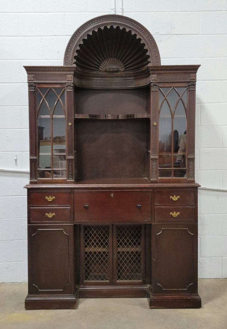 Custom Mahogany Breakfront (1 of 3)