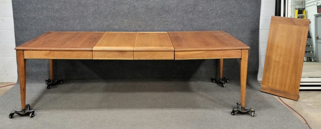 Dining Table With 3 Table Leaves: 31.50"H, 66"W, 42"D, Leaves - 18"W