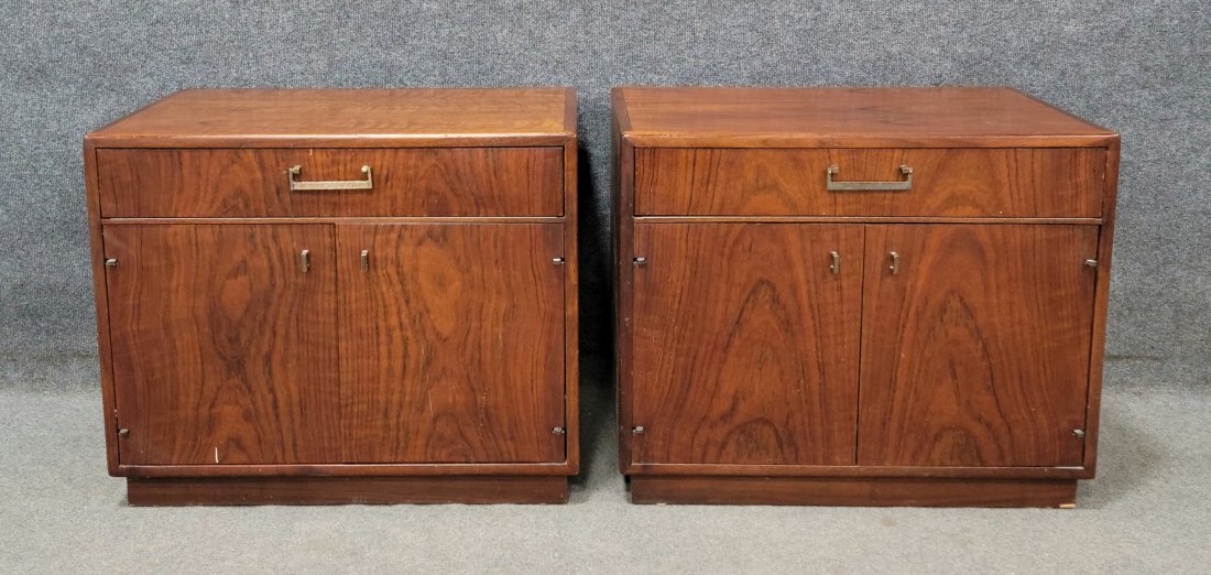 Founders Mid Century Rosewood Nightstands: 22"H, 27"W, 18"D