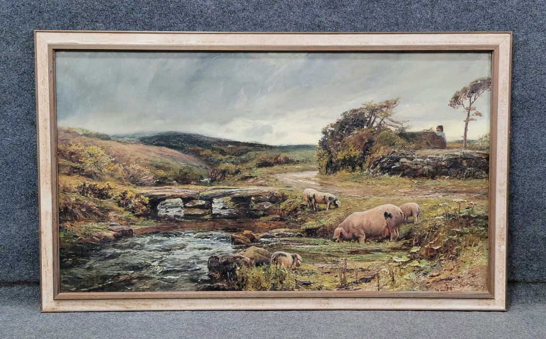 Antique Oil Painting (Theo Hudson R.I.) (1 of 4)