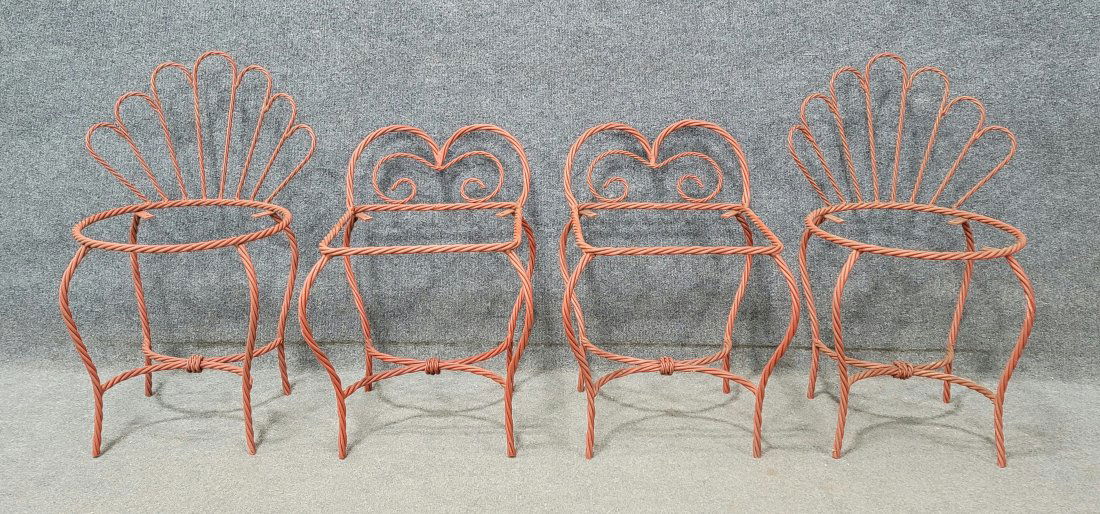 4 Red Italian Tassel Stools (1 of 3)