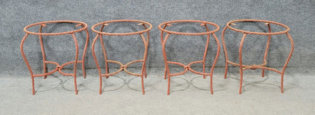 4 Red Italian Tassel Tables (1 of 2)