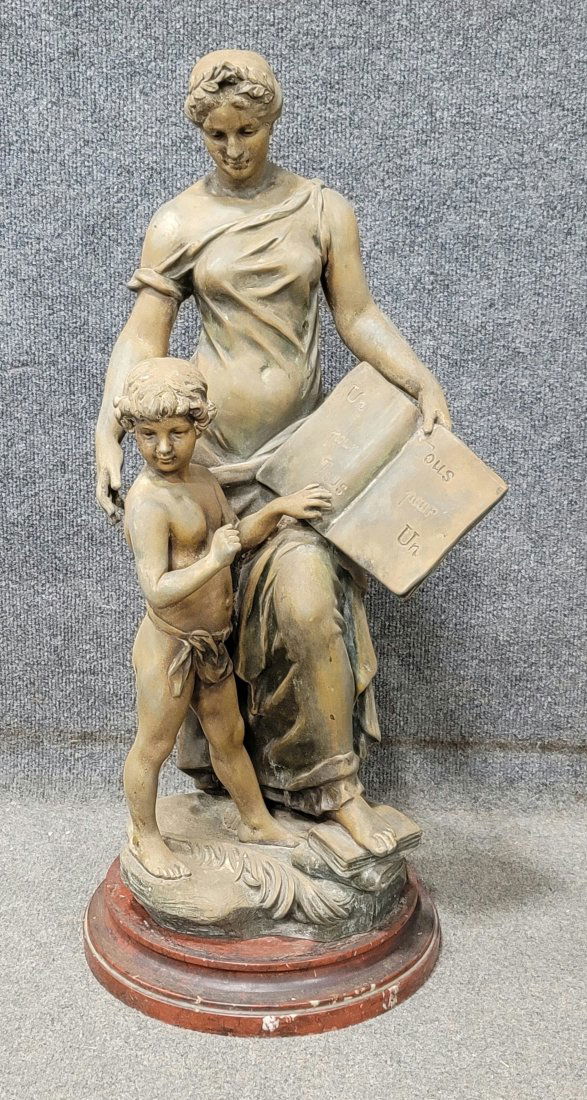 A.J Scotte White Metal Statue (1 of 8)