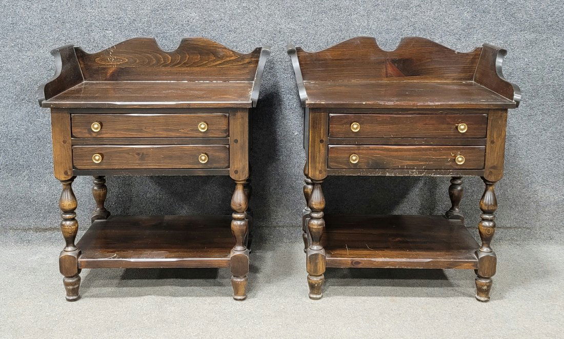 Pair Of Pine Nightstands (1 of 6)