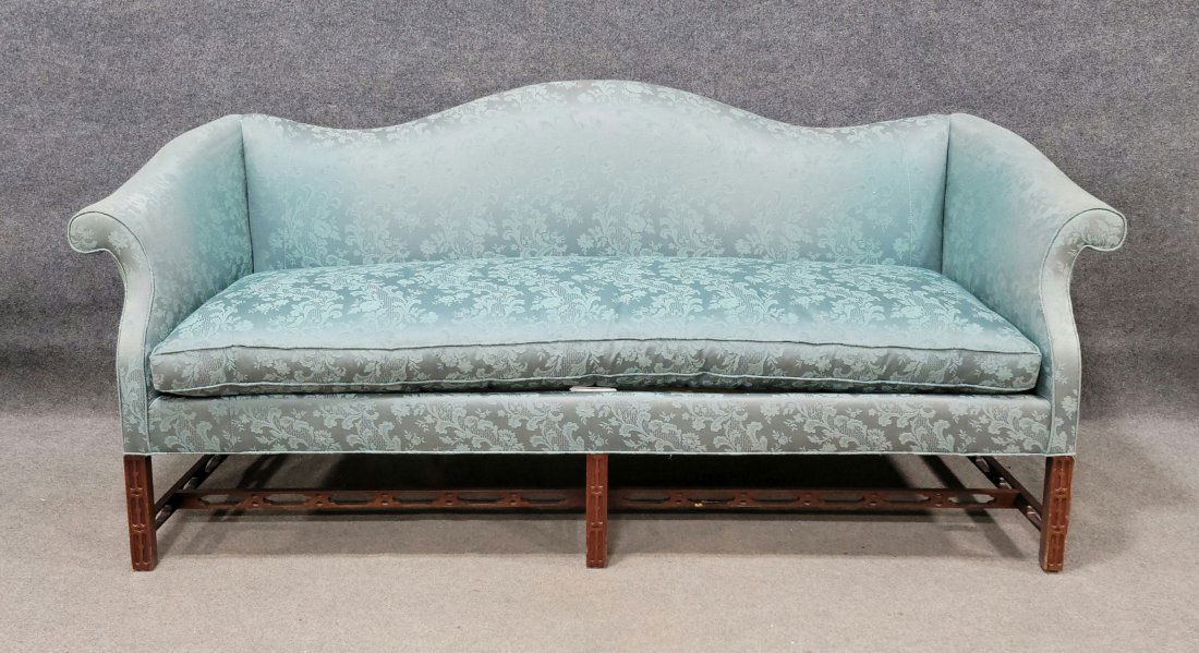 Chinese Chippendale Hickory Chair Company Hunt Back Sofa (1 of 5)