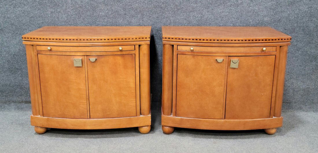 Pair Of Hickory White Nightstands (1 of 5)