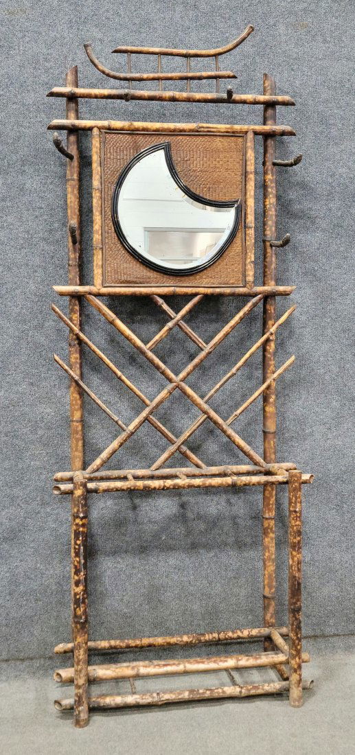 Faux Bamboo Hall Rack (1 of 4)