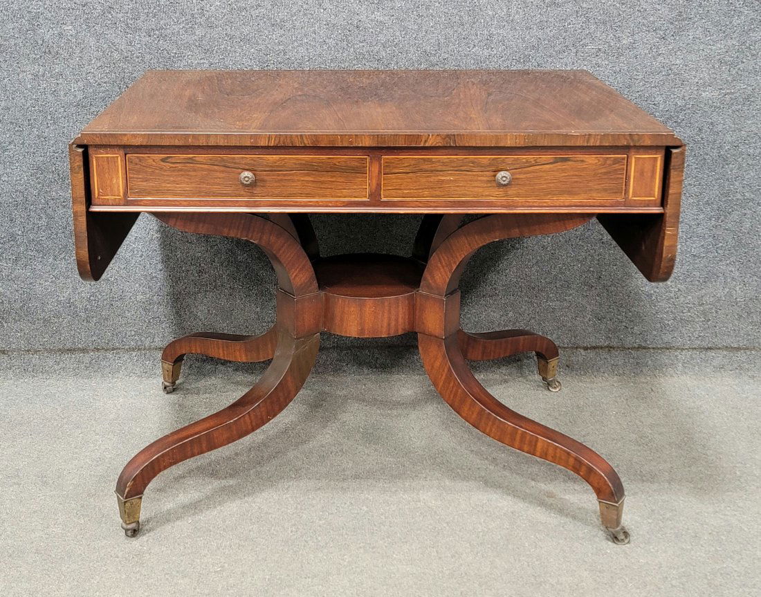 Schmieg And Kotzian Rosewood Regency Sofa Table (1 of 4)