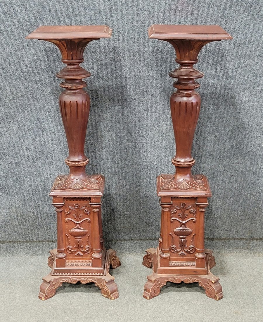 Pair Of Daniel Pabst Quality Pedestals: 41"H, 12.50"W, 12.50"D