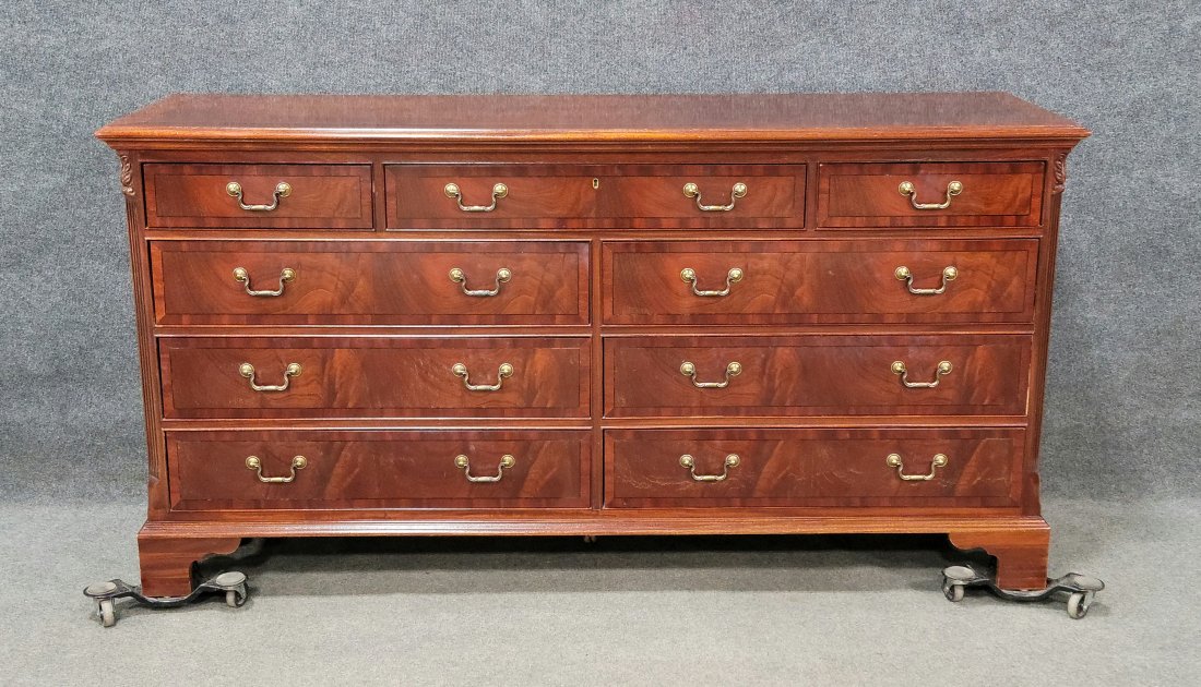 Mahogany Ethan Allen Dresser: ---