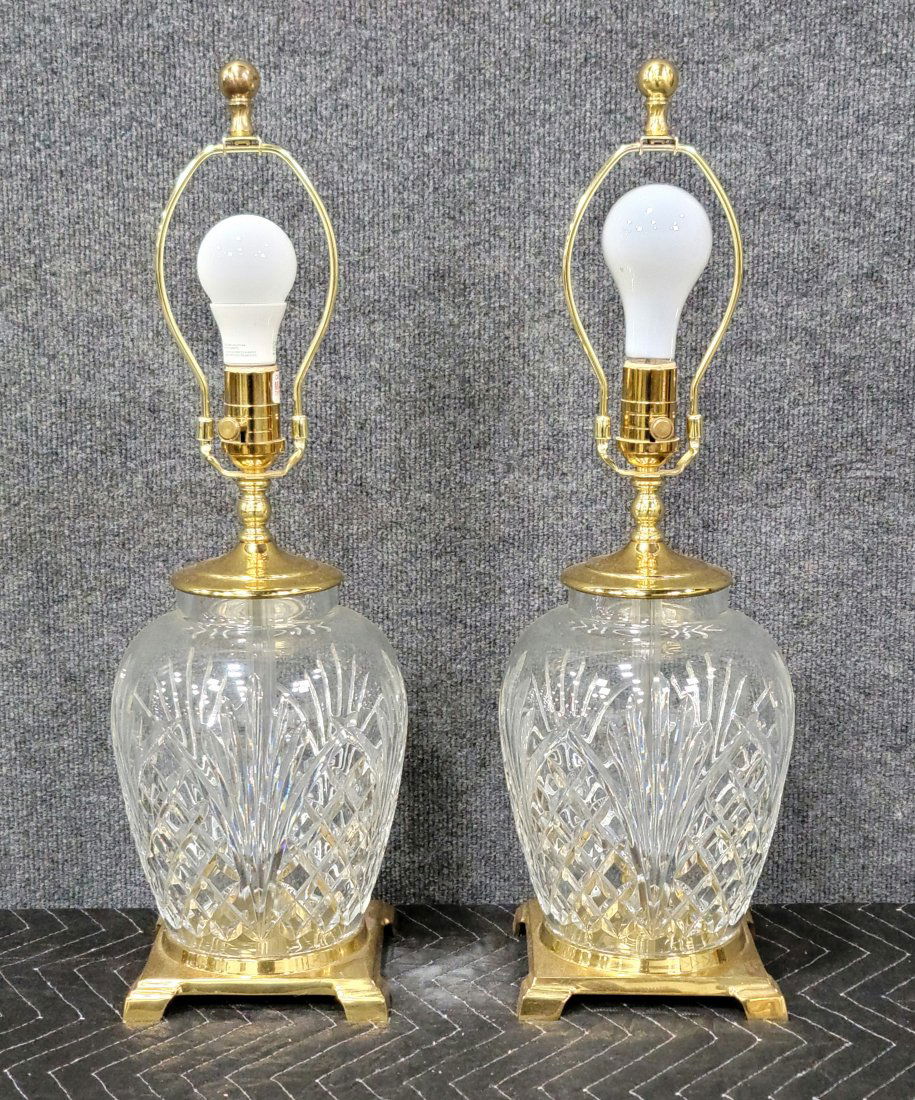 Pair Of Waterford Crystal Lamps (1 of 2)