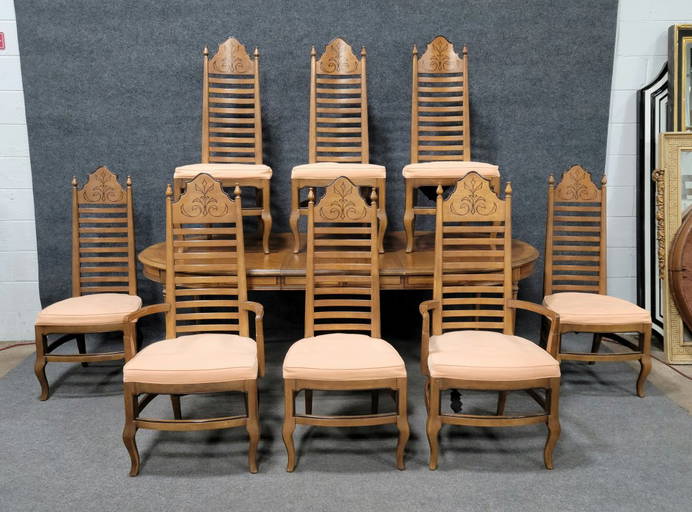 9 Piece Drexel Dining Room Set In Mint Condition