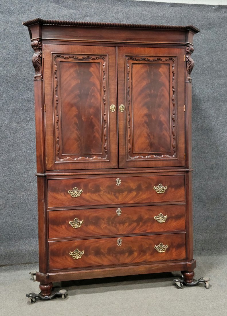 Henredon Tall Chest: 79"H, 51.75"W, 24.25"D