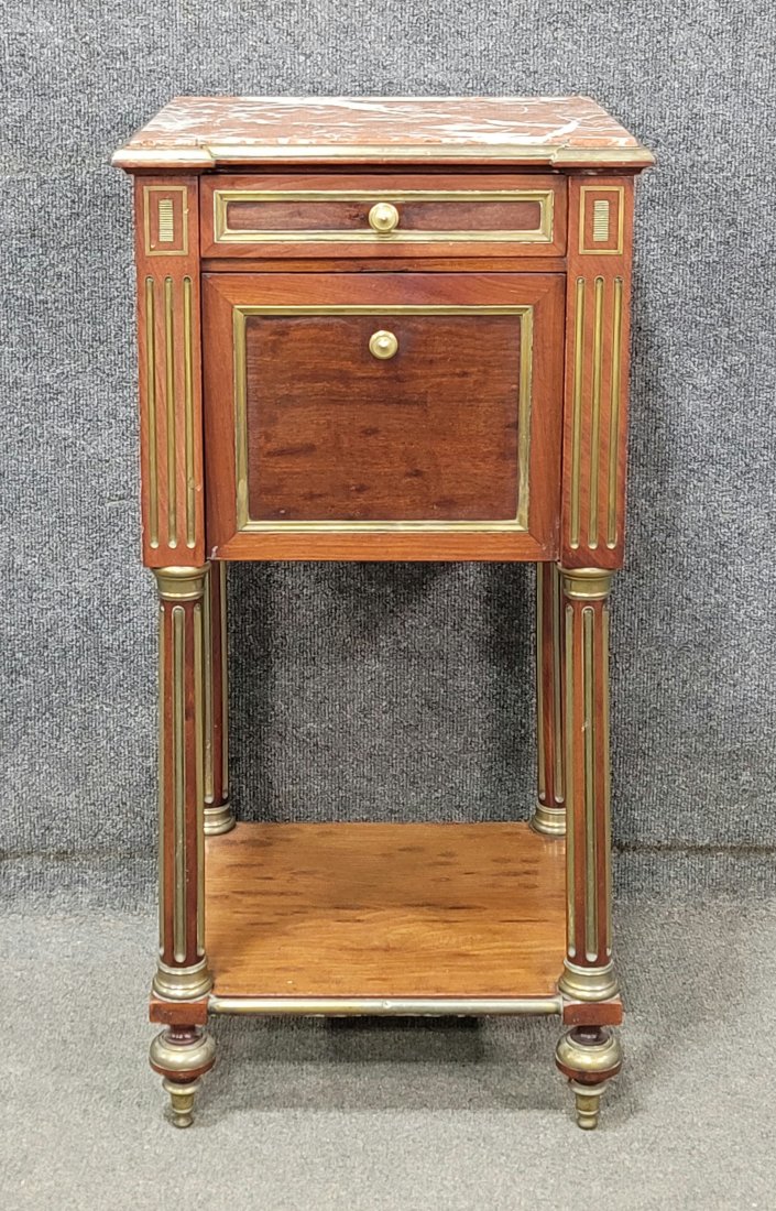 19th Century Jansen Style Antique Nightstand (1 of 6)