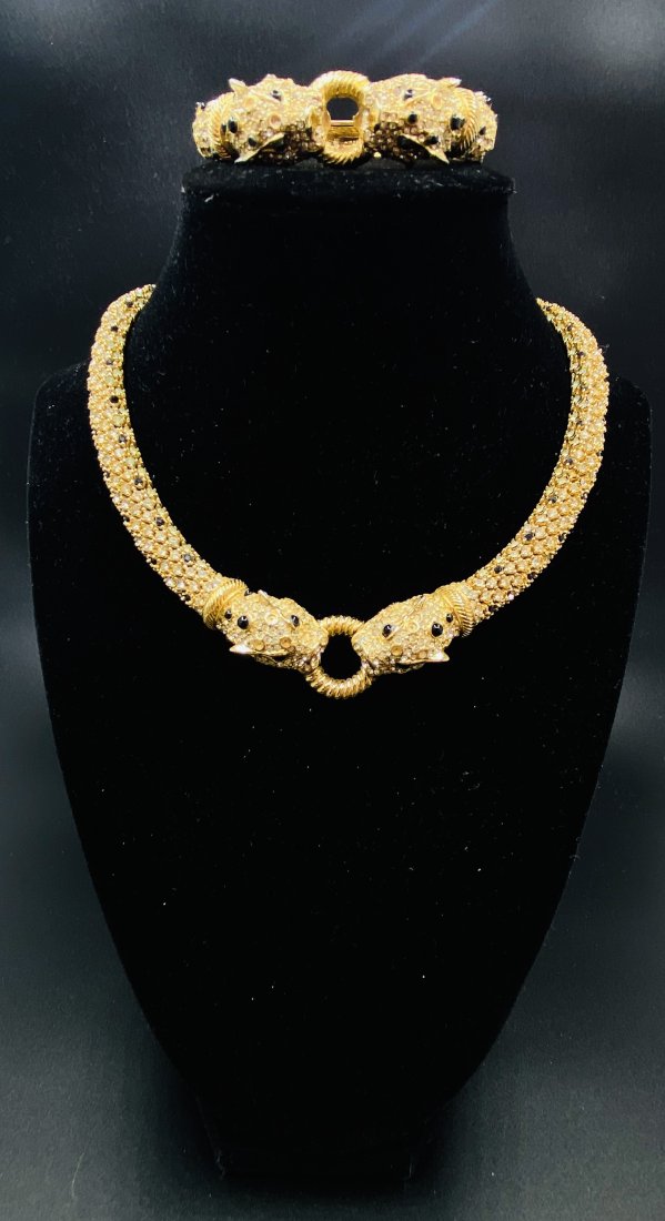 Ciner Panther Necklace and Bracelet (1 of 5)
