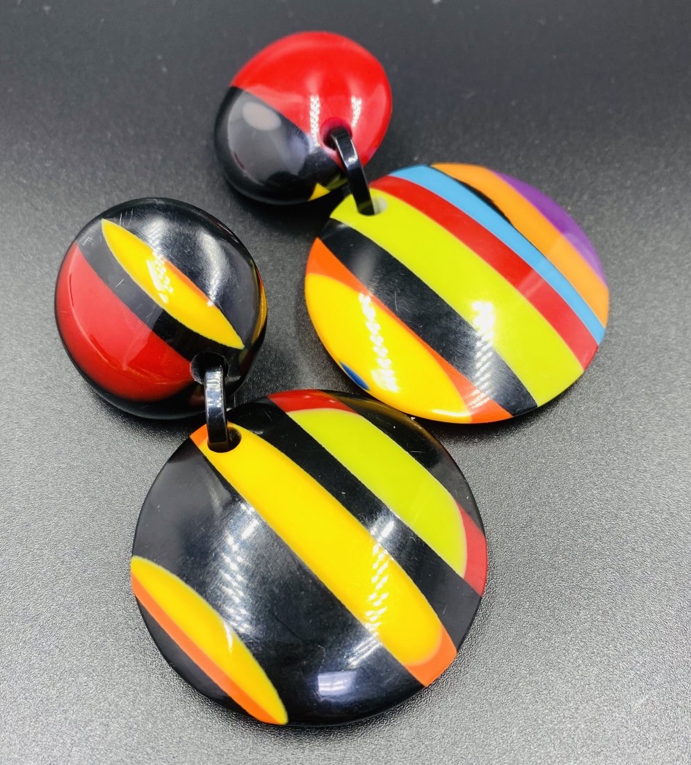 Marion Godart Earrings: French Costume Jewelry. Jewelry brand Marion Godart is known by bijou enthusiasts who appreciate playfulness and colours. The gifted creators of this fascinating jewelry universe are French siblings M