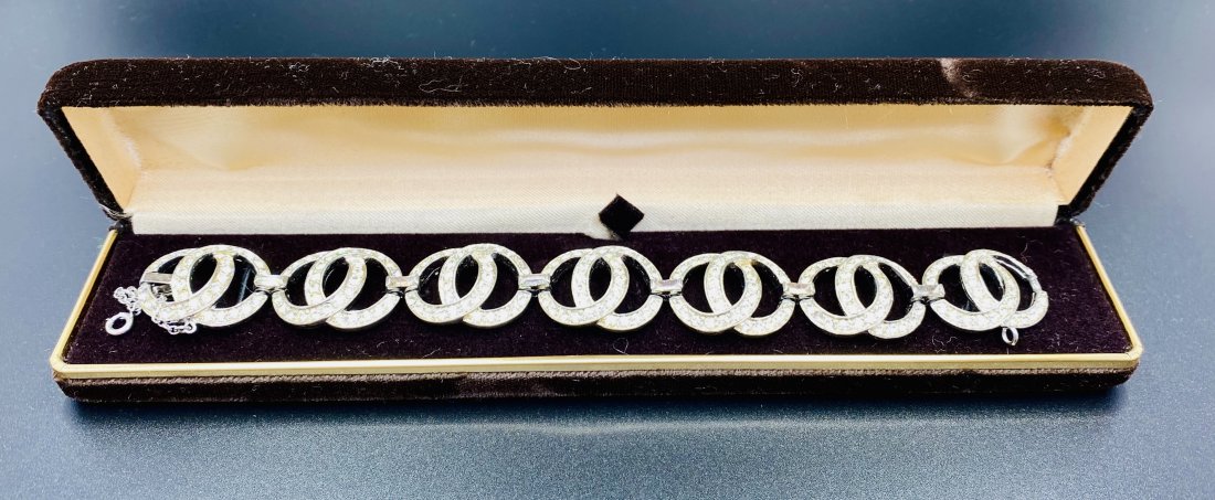 Marcel Boucher Bracelet: For exact dimensions please refer to the attached dimensions sheet. Marked with Boucher.Marcel Boucher was one of costume jewelry most respected designers. He began by designing fine jewelry for Carti
