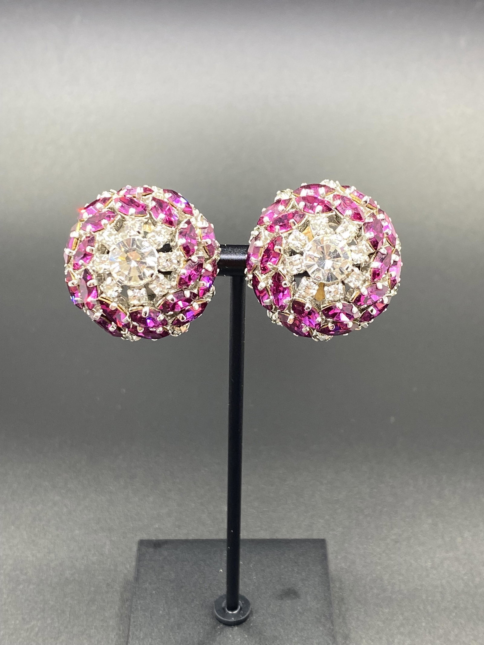 Vintage Crystals Earrings: For exact dimensions please refer to the attached dimensions sheet.