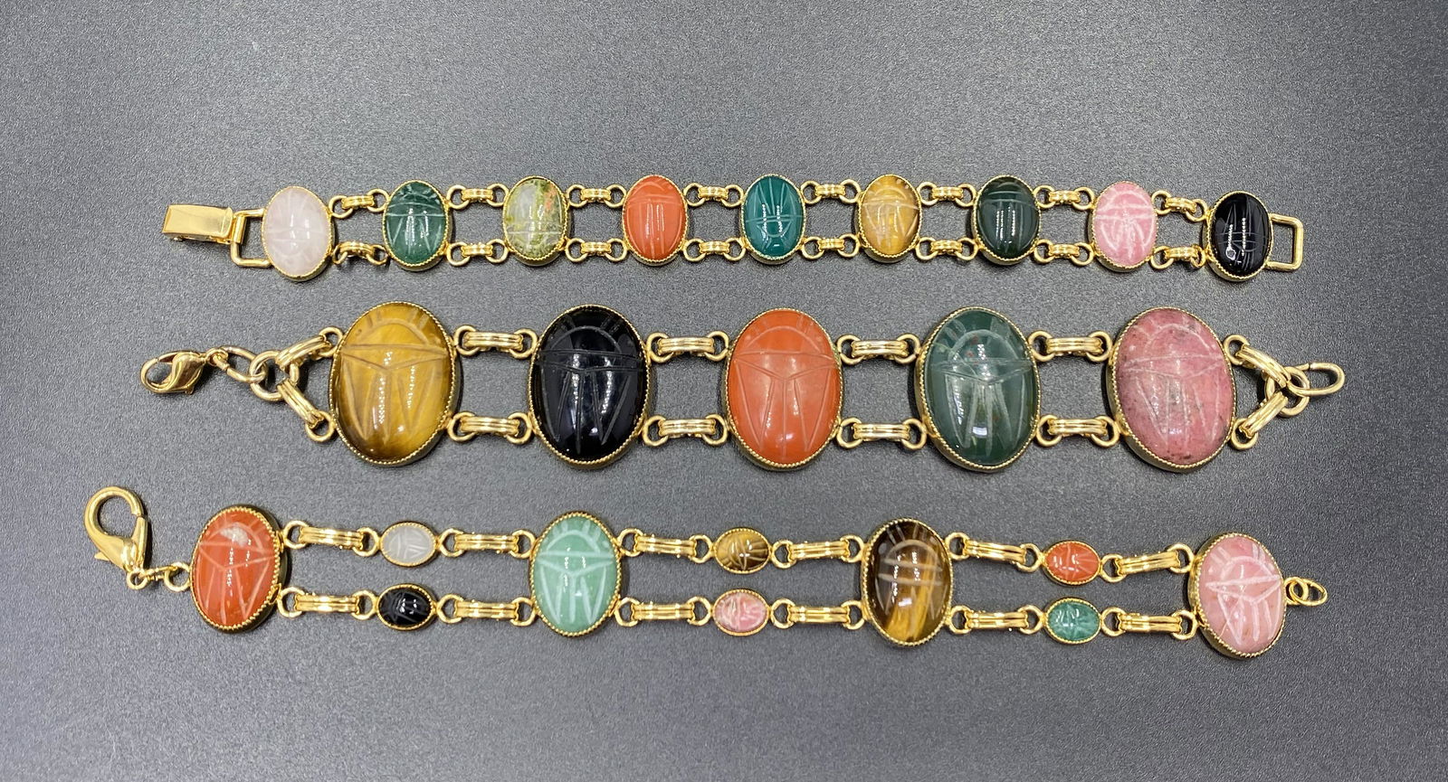 VINTAGE SCARAB BRACELETS (1 of 1)