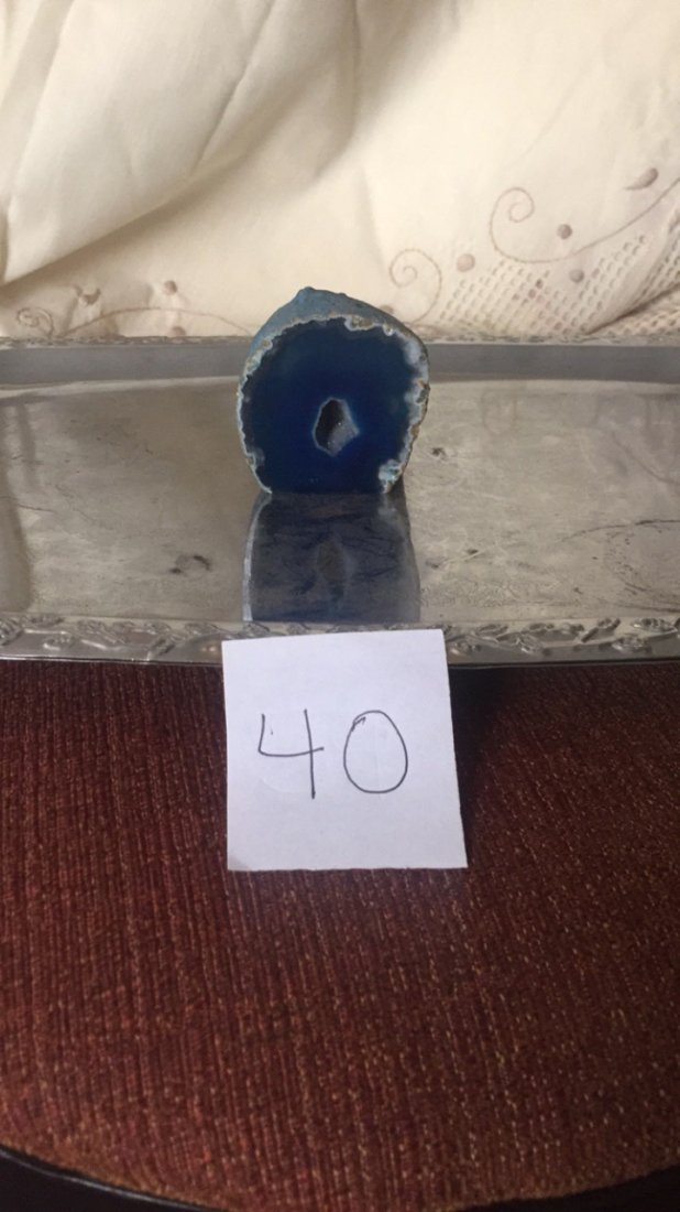 Vintage Blue Geodes Mineral Rock 2" (1 of 1)