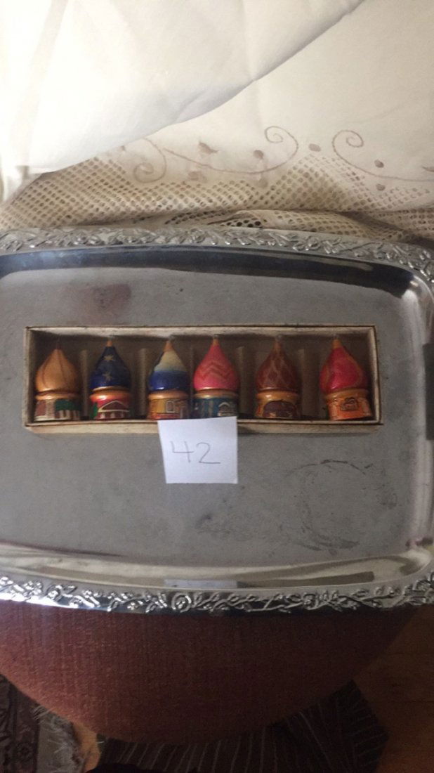 Russian Ornaments Wooden Set Hand Painted (1 of 1)