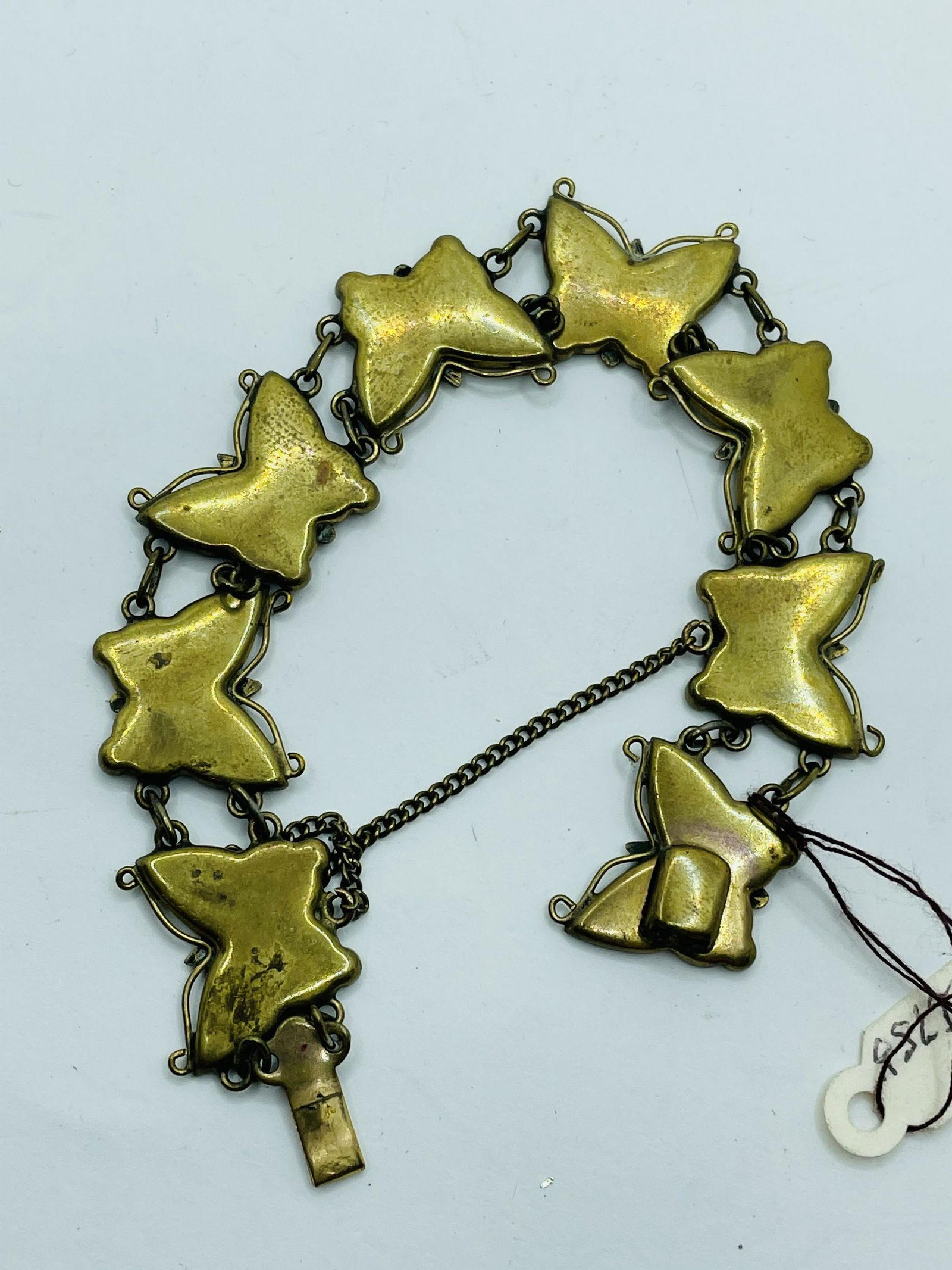 Art Deco Butterfly Japanese K24 Damascene Bracelet (1 of 9)