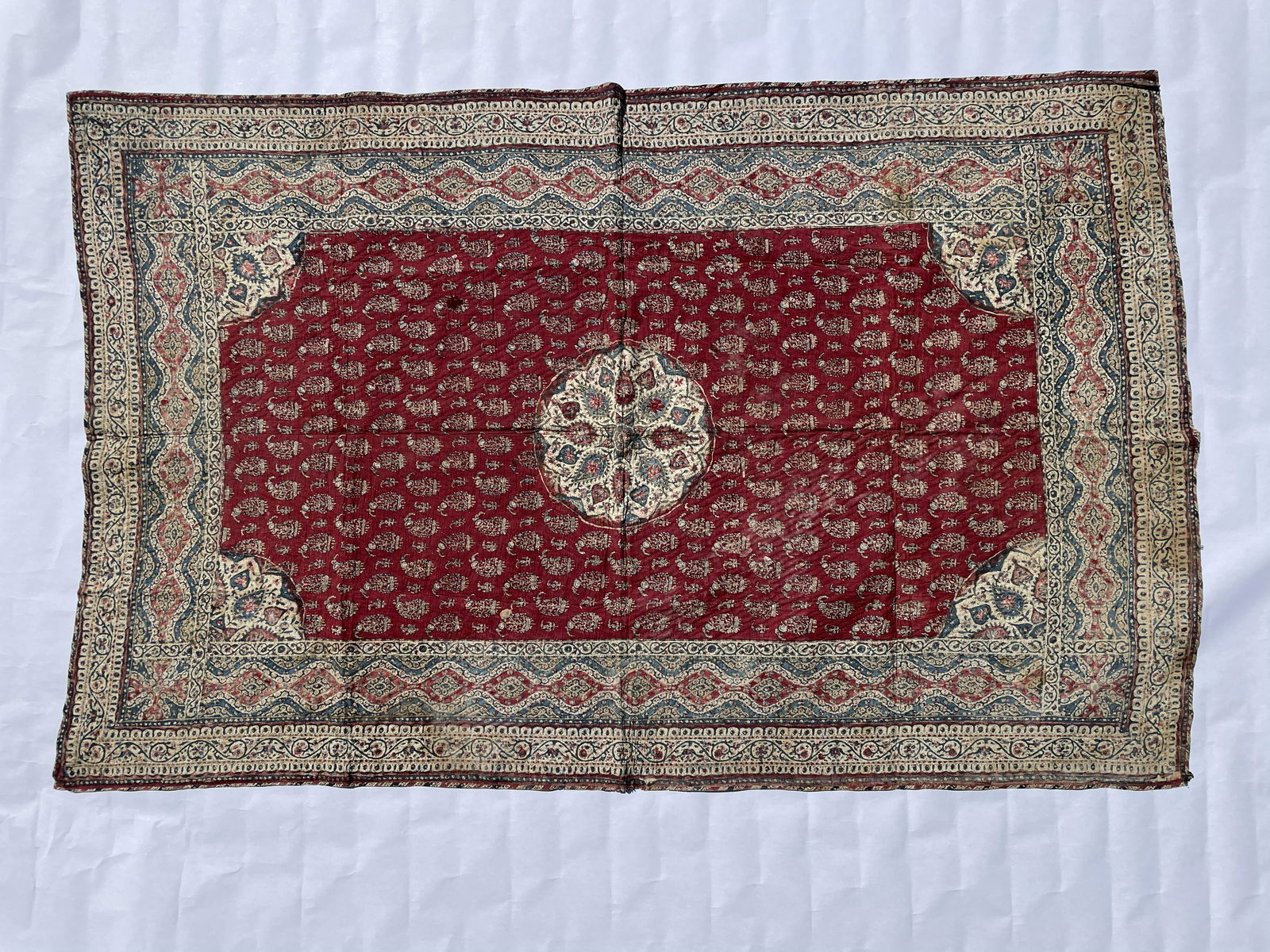 19th Century Middle Eastern Block Print Quilted (1 of 13)