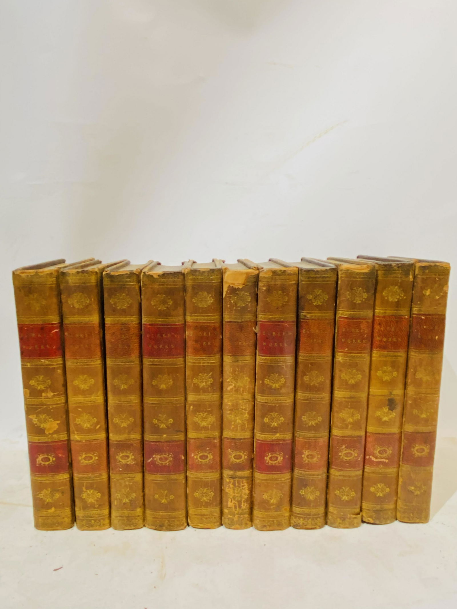 Lot of Antique Leather Bound Books Edmund Burke (1 of 20)