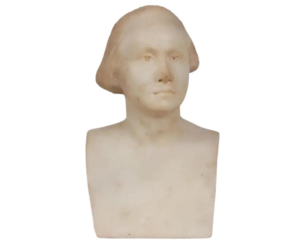 American Marble Bust of George Washington, After Houdon, C. 1890 (1 of 11)