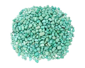 Collection Of Huge Drilled Green Turquoise Beads