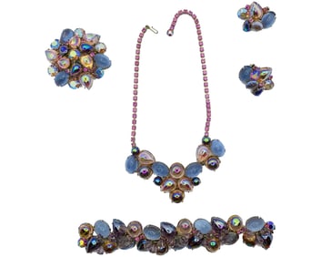 Vintage Alice Caviness Necklace Bracelet Earring Brooch Set