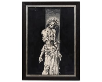 Original Painting of Bound Christ by Simon Bisley