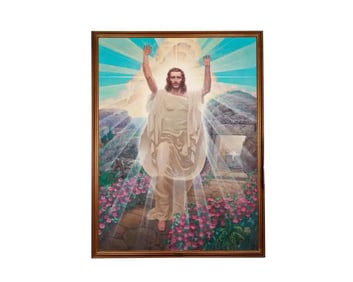 Ralph Pallen Coleman (American 1892-1968) A Monumental Painting of Jesus Christ