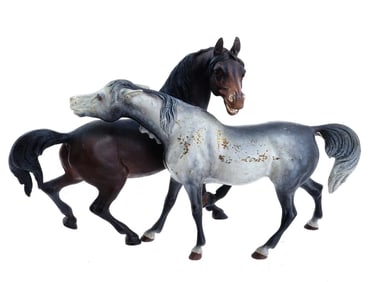 Rare Antique Austrian Vienna Arabian Bronze Horse Figurines Bergman Sculpture