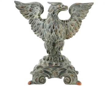American Hand Carved Wooden Eagle Figurine
