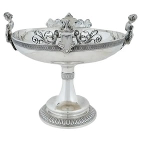 Antique 19Th Century Tiffany And Co Silver Centerpiece