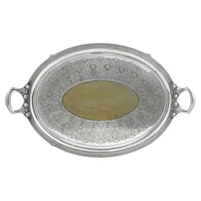 Tiffany and Co. Silver Soldered Tray Plateau by Edward Moore: A Massive and Rare