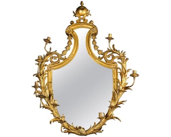 Very Fine Gilt-Bronze Ormolu Girandole Mirror by Edward F. Caldwell & Co.
