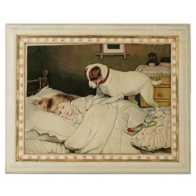 Hand Woven Wool Carpet After Charles Burton Barber