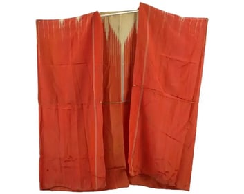 Arabic Islamic Moroccan Red And Gold Silk Robe