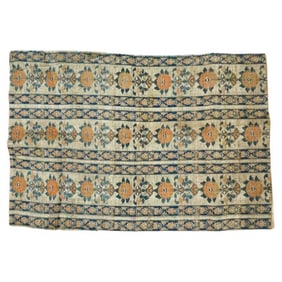 17Th C Antique Persian Safavid Hand Woven Textile