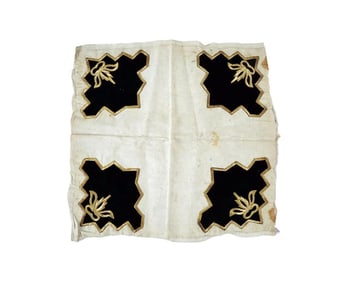 19Th Century Turkish Hand Embroidered Velvet Textile