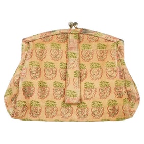 Antique Persian Safavid Textile Handbag CA 18Th C
