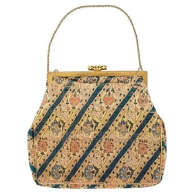 Antique Persian Safavid Textile Handbag Ca 18Th C